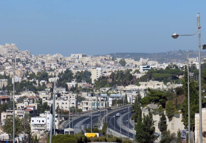 Vista panorámica parcial de Jerusalem.